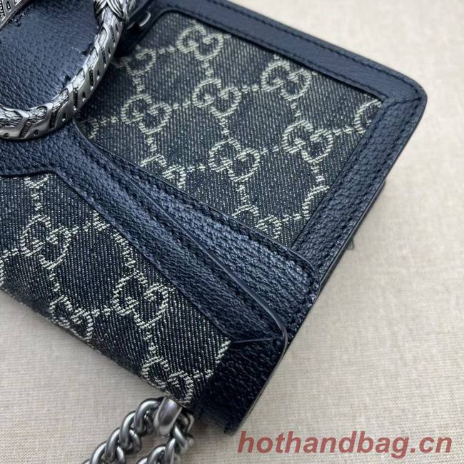 Gucci Dionysus small GG shoulder bag 499623 Black