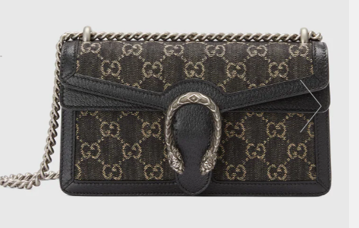 Gucci Dionysus small GG shoulder bag 499623 Black