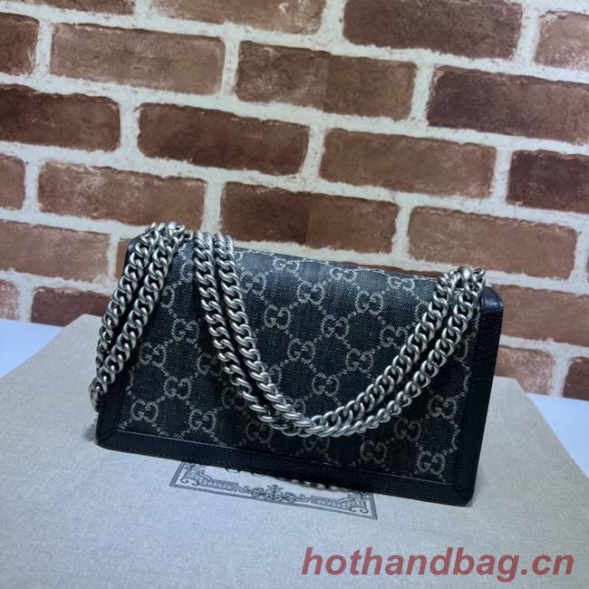 Gucci Dionysus small GG shoulder bag 499623 Black