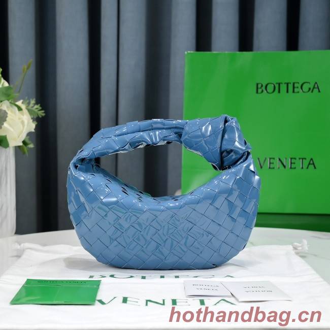 Bottega Veneta Mini intrecciato patent leather top handle bag JODIE 651876V BLASTER