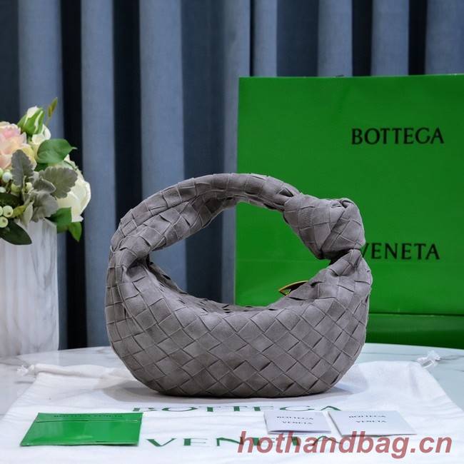 Bottega Veneta Mini intrecciato suede top handle bag 651876V1 THUNDER