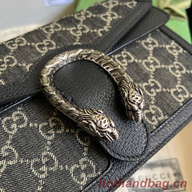 Gucci GG denim Dionysus GG shoulder bag 400249 Black