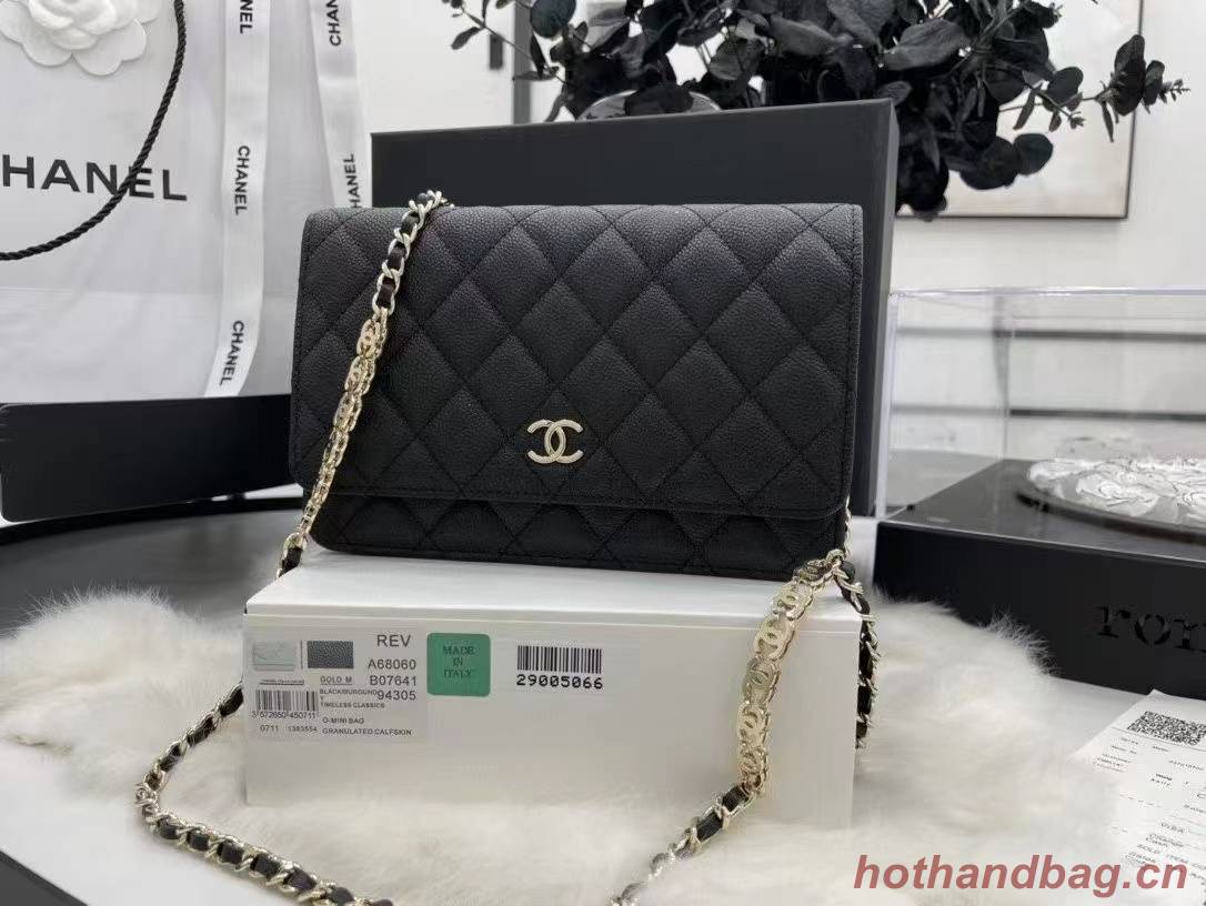 Chanel WOC Original Caviar Leather Flap cross-body bag CC33815 black