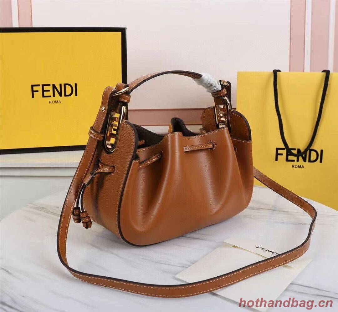 FENDI TOUCH leather bag 8BS059 Caramel