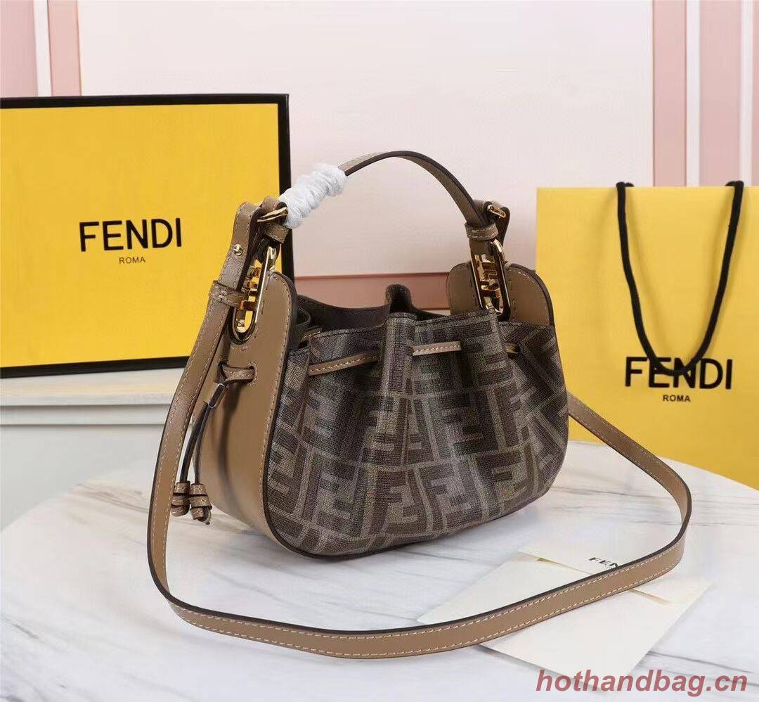 FENDI TOUCH leather bag 8BS059 brown