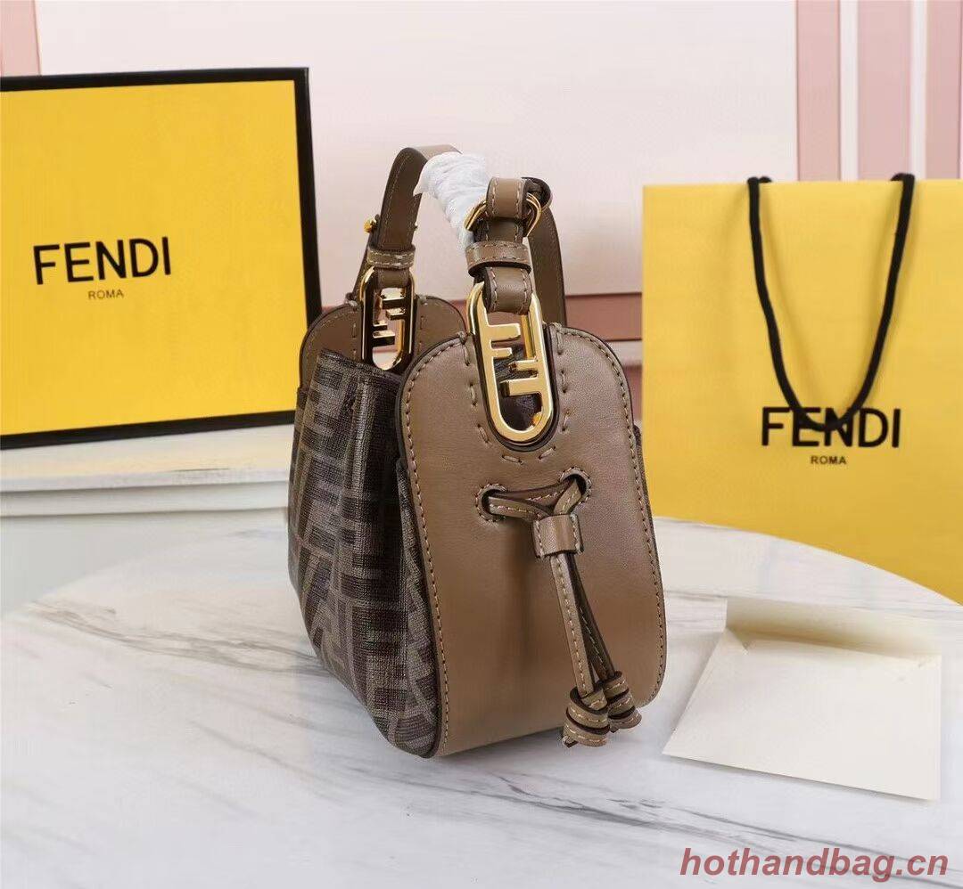 FENDI TOUCH leather bag 8BS059 brown