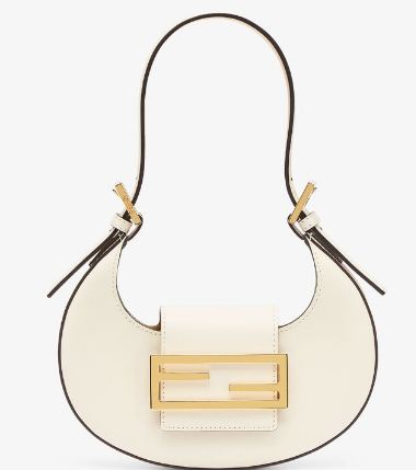 Fendi Cookie White leather mini bag 8BS065A