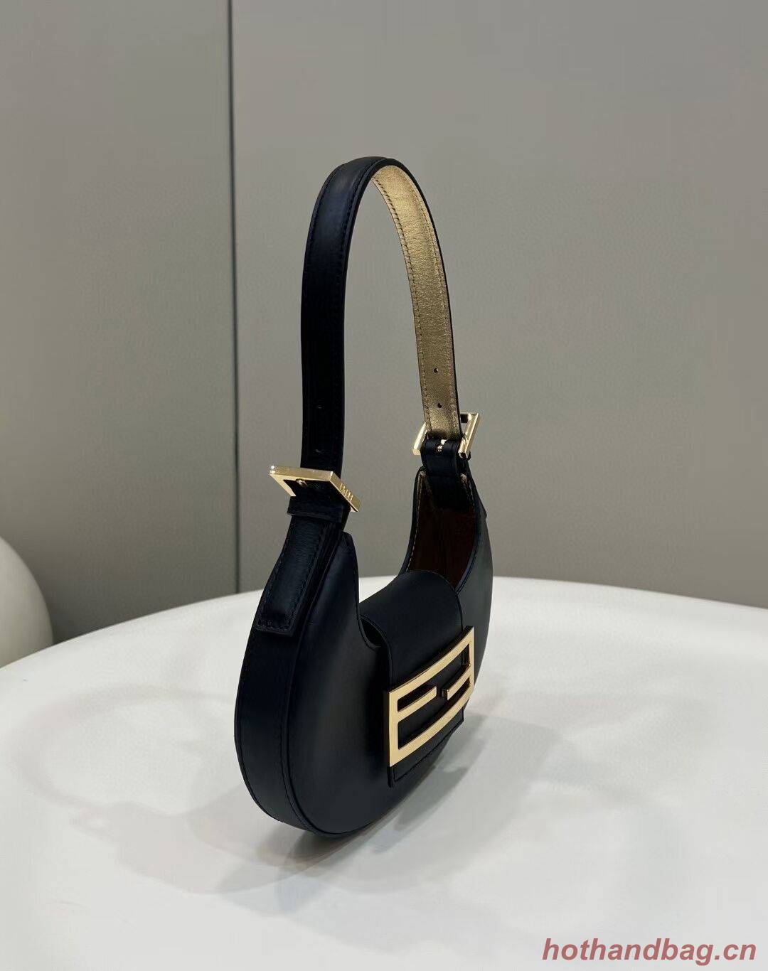 Fendi Cookie black leather mini bag 8BS065A