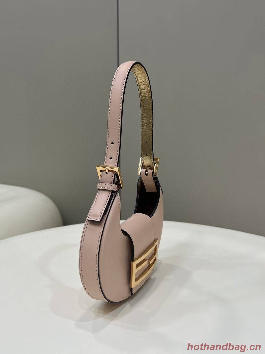 Fendi Cookie pink leather mini bag 8BS065A 