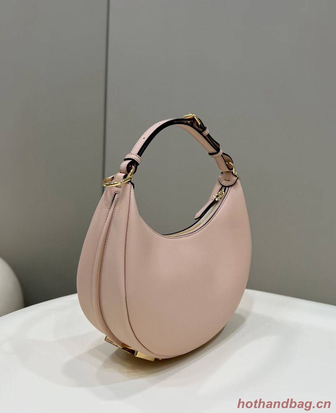 Fendi graphy Small Pale pink leather bag 8BR798