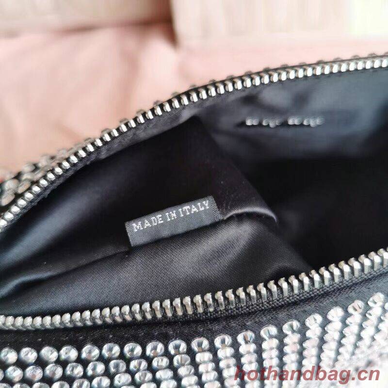 miu miu Leather Shoulder Bag 6BC203 black