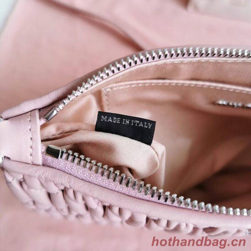 miu miu Matelasse Nappa Leather Shoulder Bag 6BH225 pink