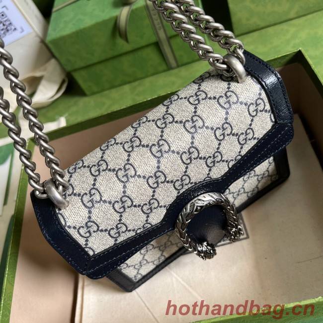 Gucci Mini Dionysus GG Canvas Shoulder Bag 421970 blue