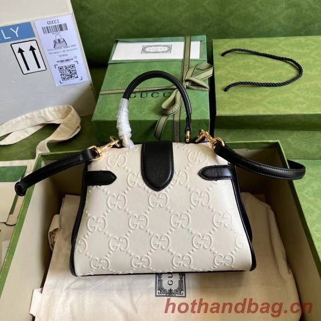 Gucci Small GG top handle bag 675791 White