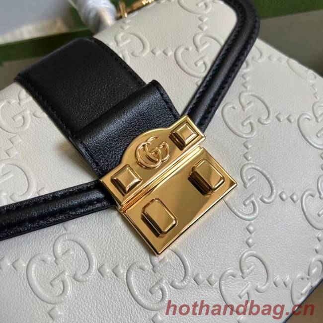 Gucci Small GG top handle bag 675791 White