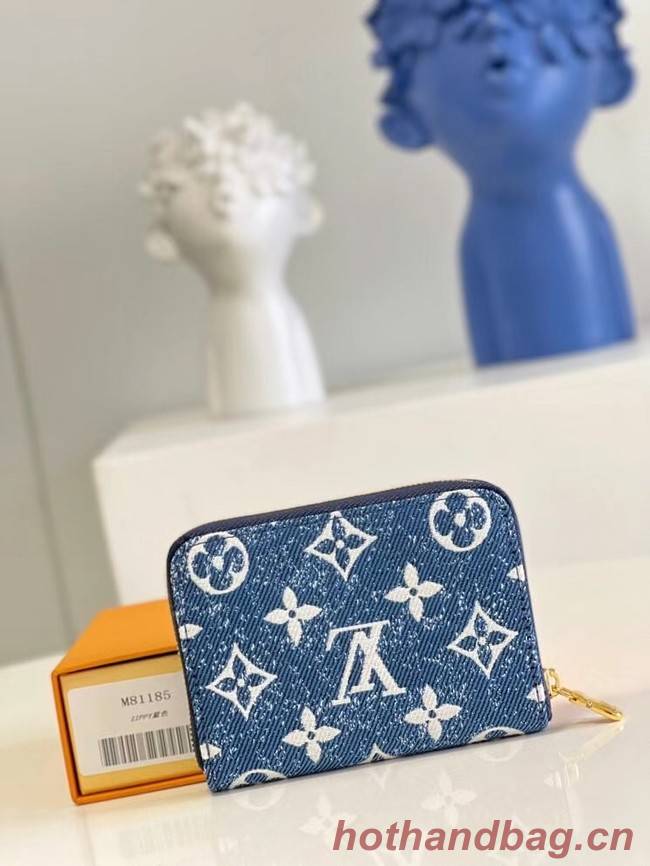 Louis Vuitton ZIPPY COIN PURSE M81185 Navy Blue