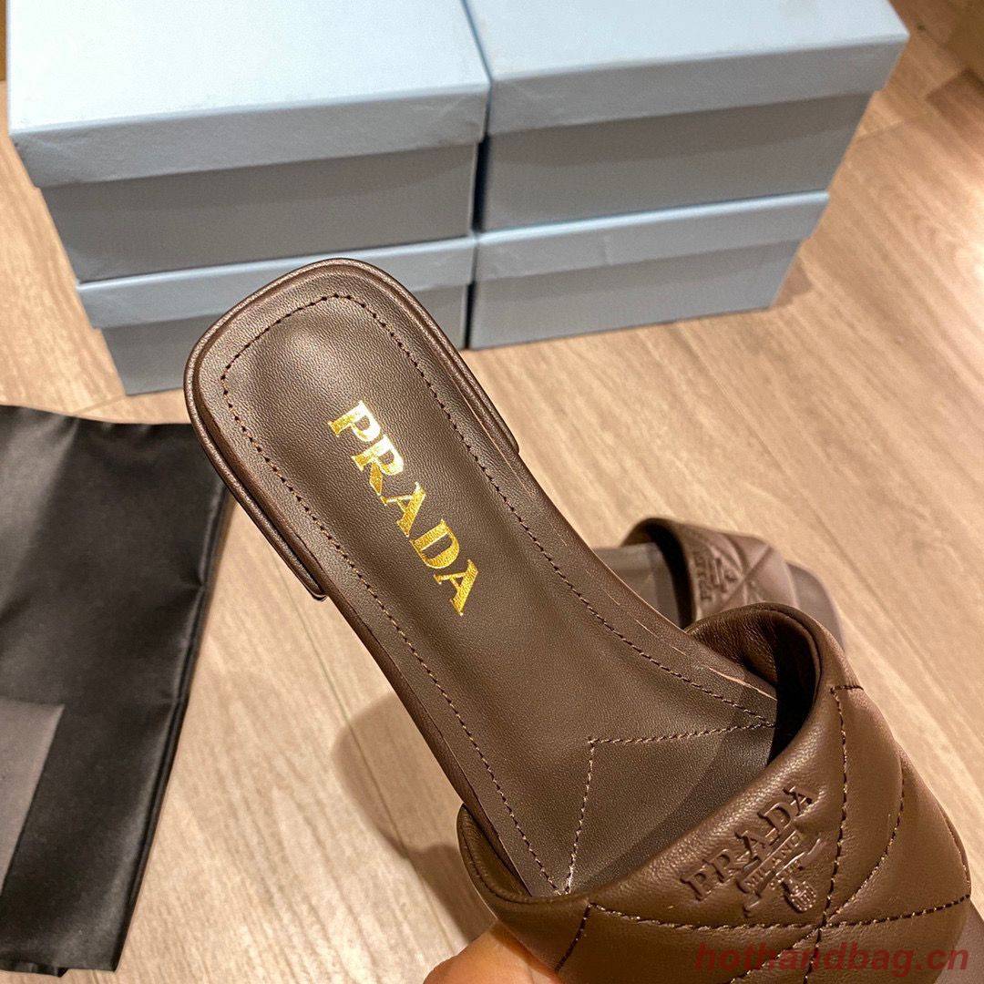 Prada Slippers Shoes PD56902 Brown