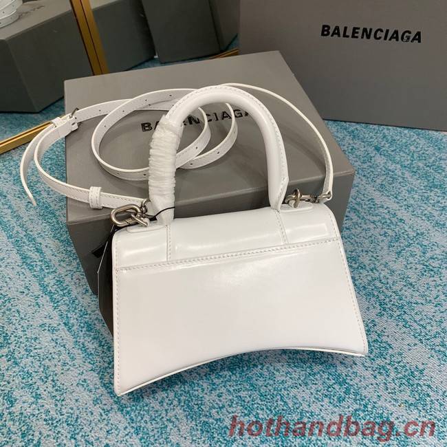 Balenciaga HOURGLASS SMALL TOP HANDLE BAG B108895C white