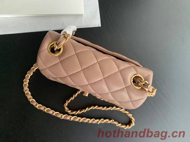 Chanel Flap Lambskin Shoulder Bag AS1115 Taupe