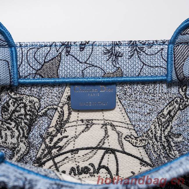 DIOR BOOK TOTE Embroidery C1286-24 blue