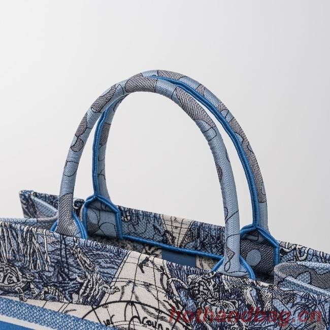 DIOR BOOK TOTE Embroidery C1287-23 blue