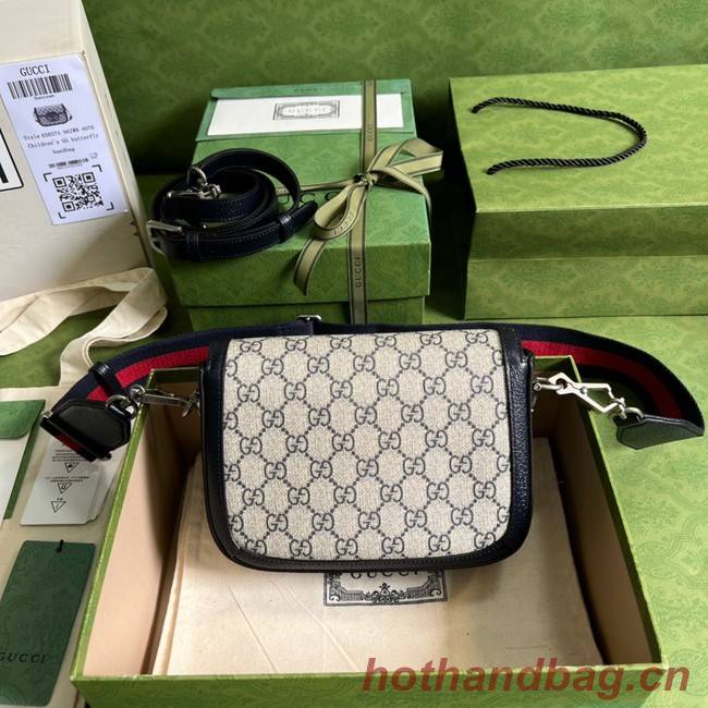 Gucci Horsebit 1955 GG mini bag 658574 blue