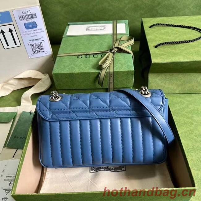 Gucci GG Marmont small shoulder bag 443497 Blue