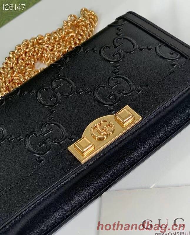 Gucci GG wallet with chain 676155 black