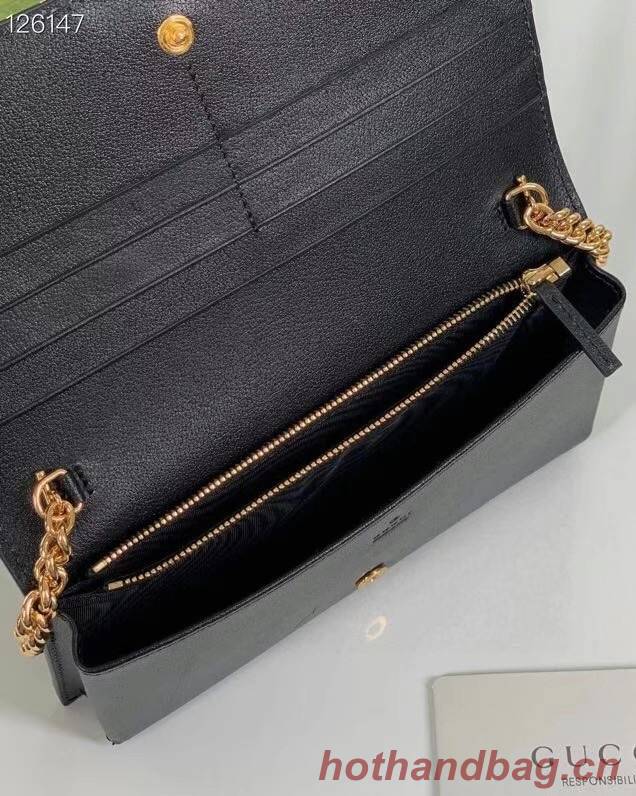 Gucci GG wallet with chain 676155 black