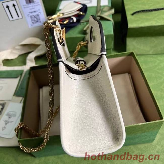 Gucci Ophidia small tote with Web 693724 white