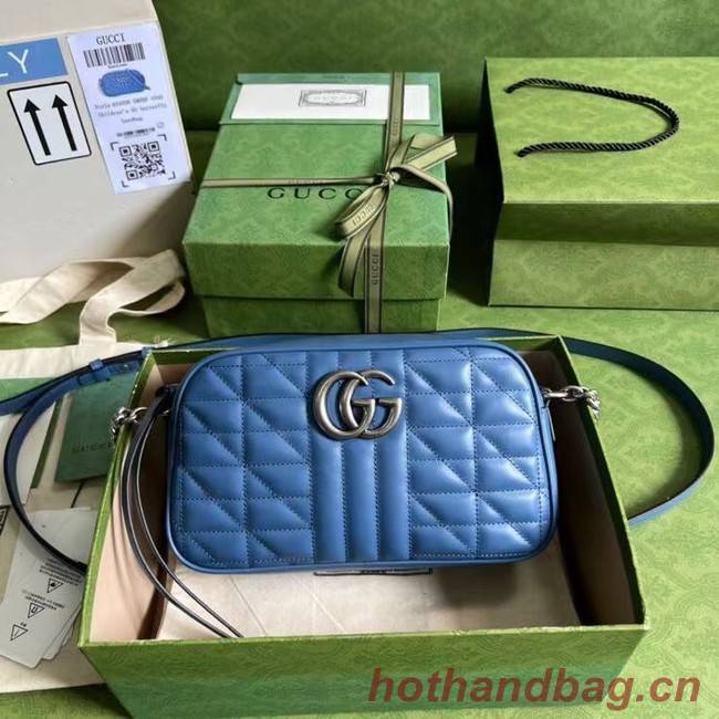 Gucci matelasse shoulder bag 447632 blue