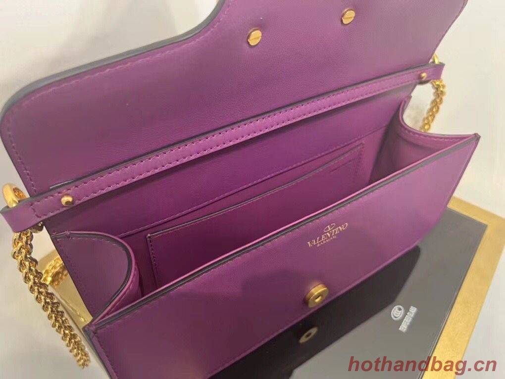 VALENTINO GARAVANI Loco Calf leather bag 2B0K30 purple