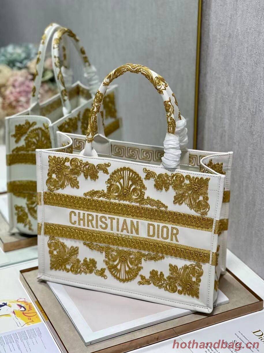 DIOR BOOK TOTE leather C1287-24 white