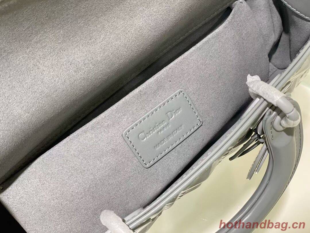 MEDIUM LADY DIOR BAG Cannage Lambskin C2811 gray