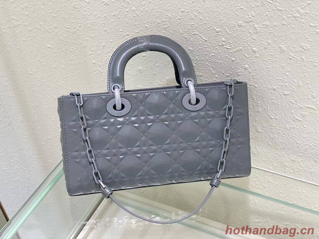 MEDIUM LADY DIOR BAG Cannage Lambskin C2811 gray