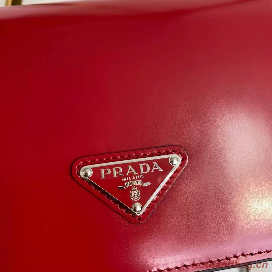 Prada Brushed leather Femme bag 1BD323 red