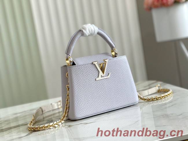 Louis Vuitton CAPUCINES PM M57228 Pearl White