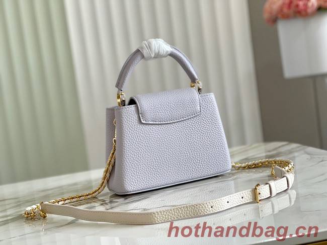 Louis Vuitton CAPUCINES PM M57228 Pearl White