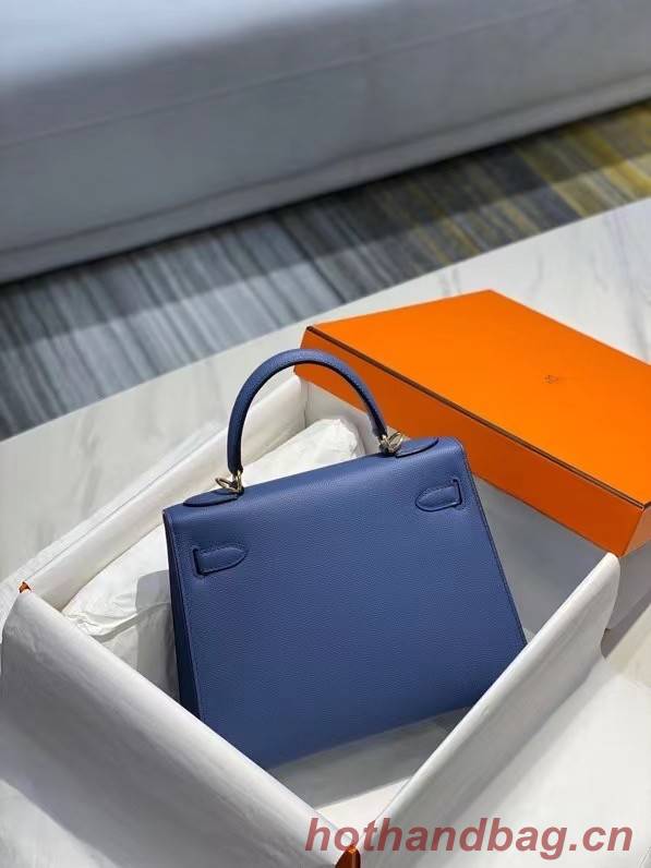 Hermes Original Epsom Leather KEL2578 dark blue