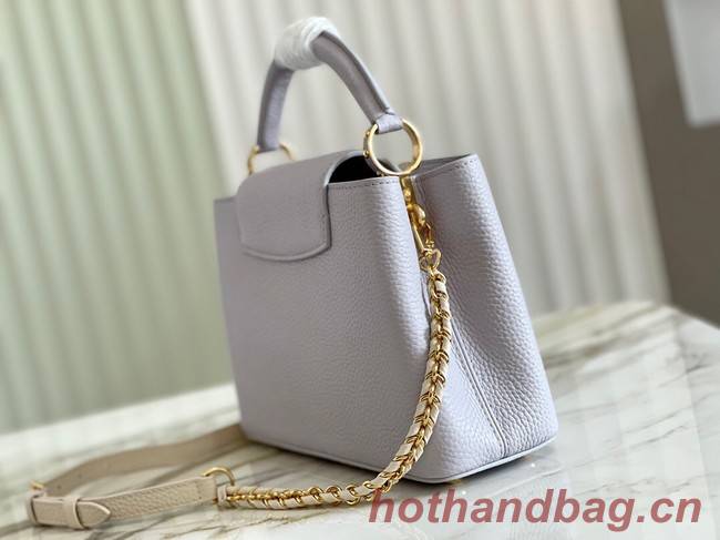 Louis Vuitton CAPUCINES BB M57227 Pearl White