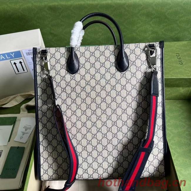 Gucci Medium tote with Interlocking G 674155 blue