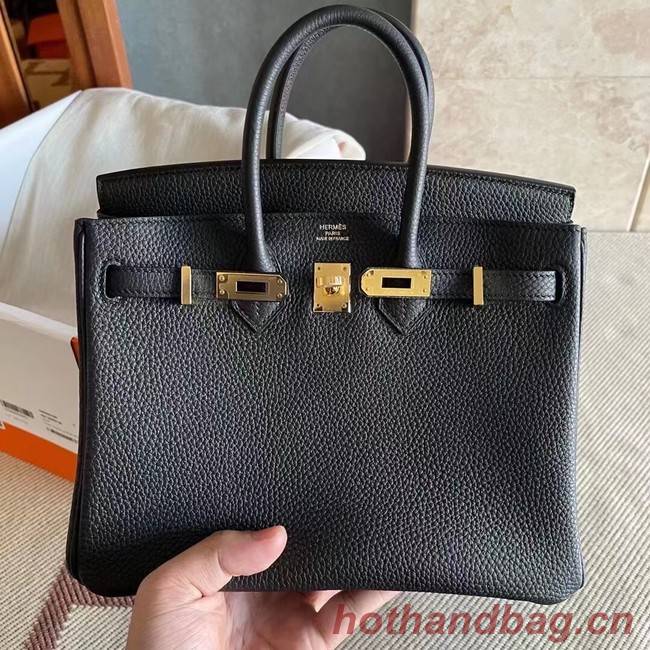 Hermes original Togo Leather HB25O Black