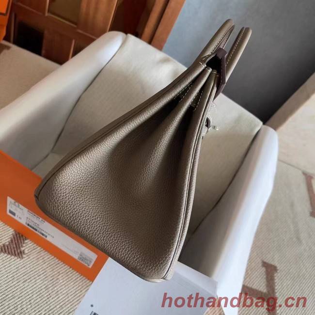 Hermes original Togo Leather HB25O dark gray