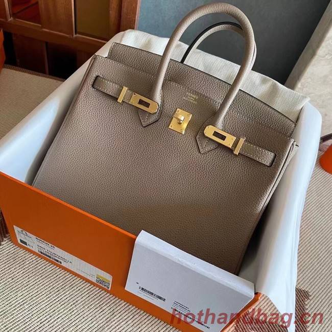 Hermes original Togo Leather HB25O light gray