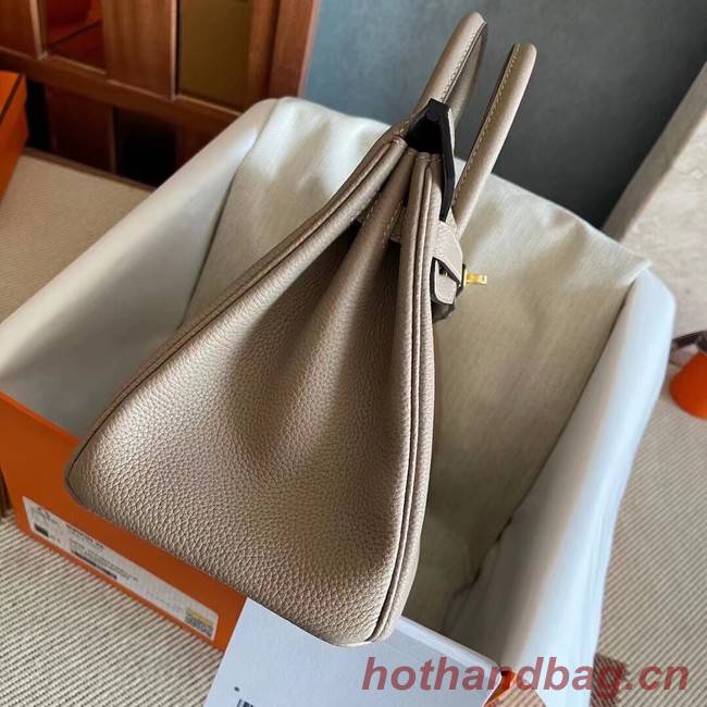 Hermes original Togo Leather HB25O light gray