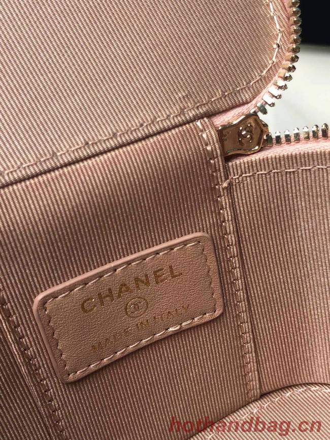 Chanel mini Shoulder Bag Lambskin & Gold-Tone Metal AP2292 pink