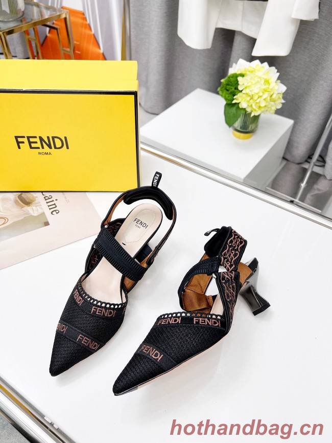 Fendi SANDAL 91029-1  Heel 5.5CM