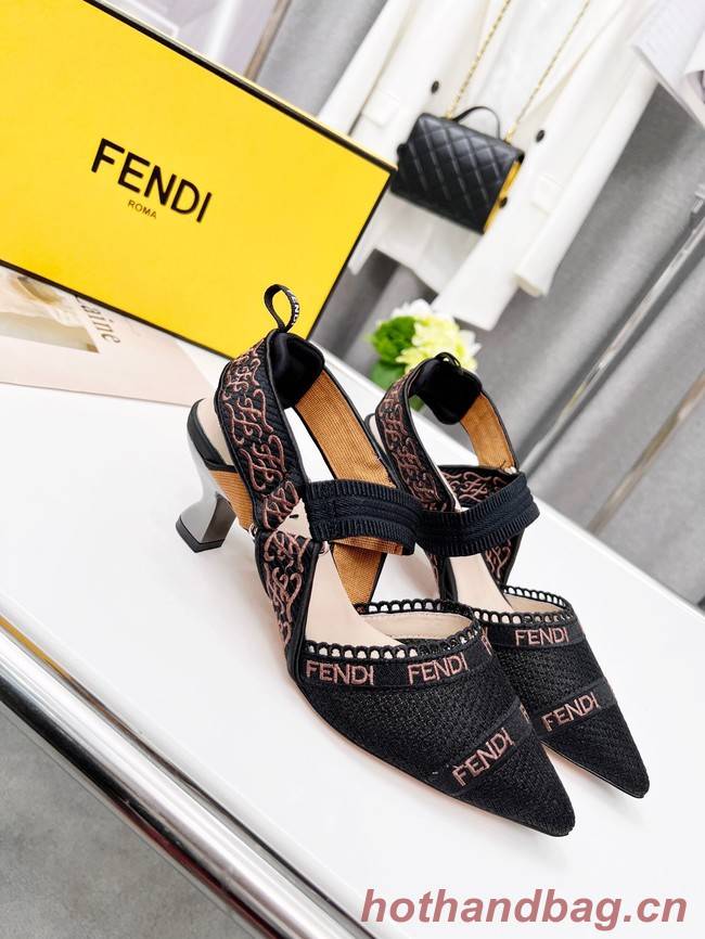 Fendi SANDAL 91029-1  Heel 5.5CM