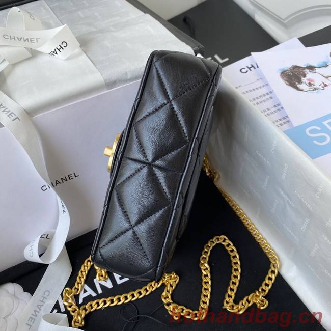 Chanel Flap Lambskin mini Shoulder Bag AS3113 black