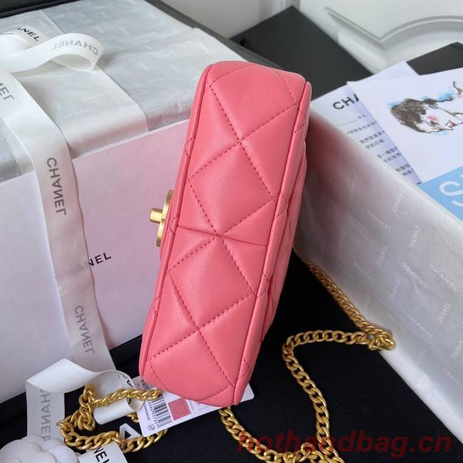 Chanel Flap Lambskin mini Shoulder Bag AS3113 pink